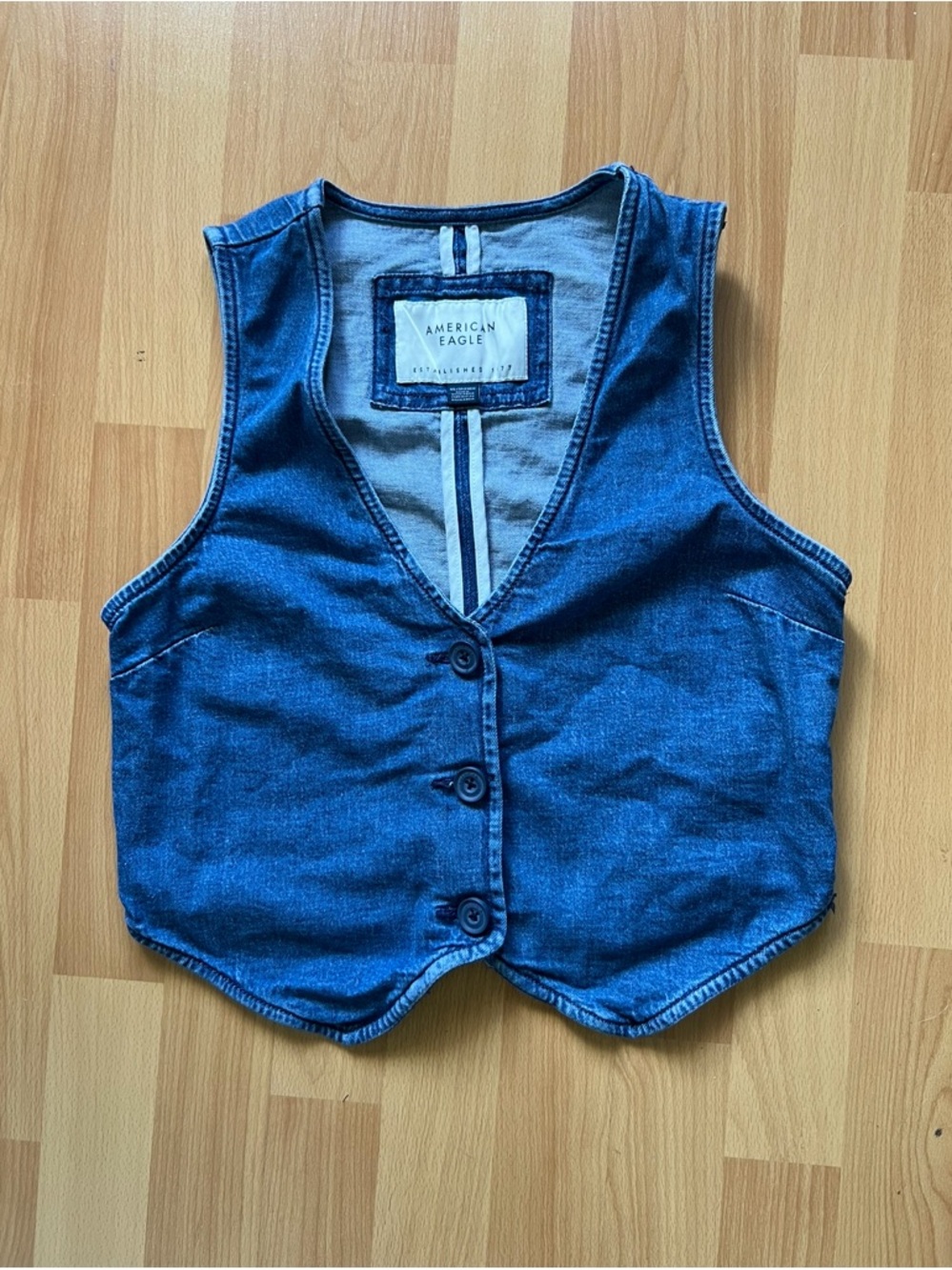 American Eagle denim vest